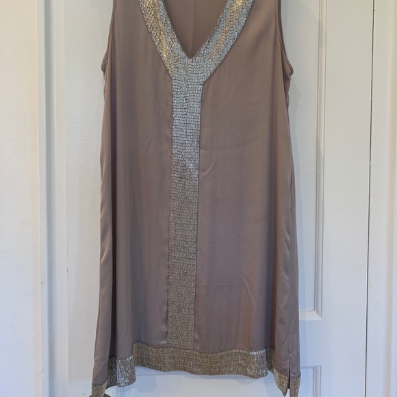 Alice & Olivia Silk Dress, grey Size M - Picture 2 of 5